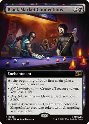 Black Market Connections (Extended Art) (MSC-346) - Commander: Marvel Super Heroes Foil