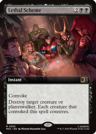 Lethal Scheme (Extended Art) (MSC-353) - Commander: Marvel Super Heroes Foil