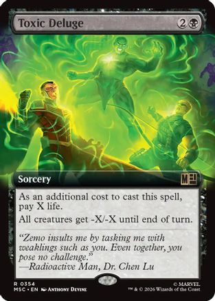 Toxic Deluge (Extended Art) (MSC-354) - Commander: Marvel Super Heroes Foil