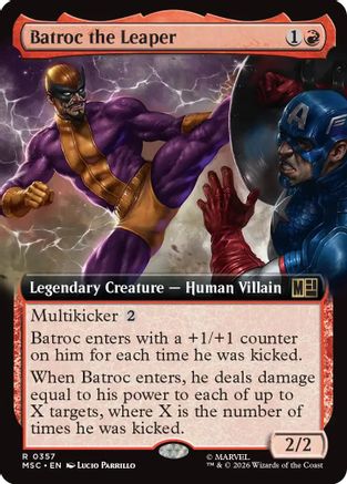 Batroc the Leaper (Extended Art) (MSC-357) - Commander: Marvel Super Heroes