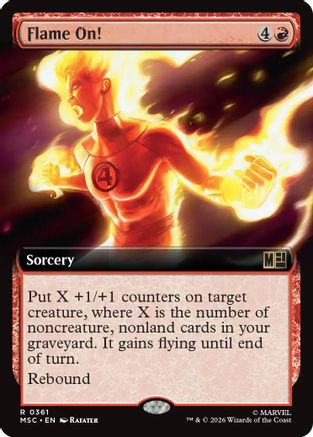 Flame On! (Extended Art) (MSC-361) - Commander: Marvel Super Heroes