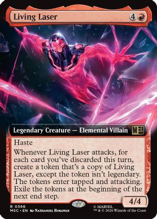 Living Laser (Extended Art) (MSC-366) - Commander: Marvel Super Heroes
