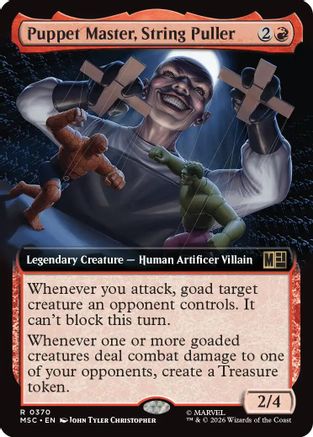 Puppet Master, String Puller (Extended Art) (MSC-370) - Commander: Marvel Super Heroes Foil