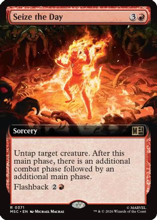 Seize the Day (Extended Art) (MSC-371) - Commander: Marvel Super Heroes Foil