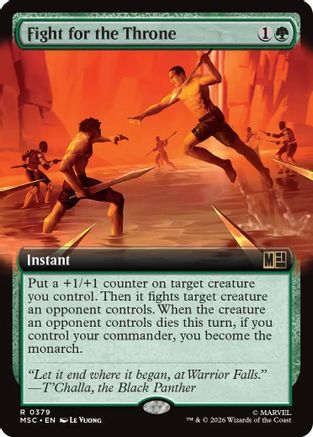 Fight for the Throne (Extended Art) (MSC-379) - Commander: Marvel Super Heroes