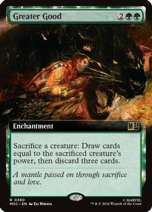 Greater Good (Extended Art) (MSC-380) - Commander: Marvel Super Heroes Foil