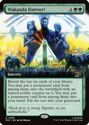 Wakanda Forever! (Extended Art) (MSC-388) - Commander: Marvel Super Heroes Foil