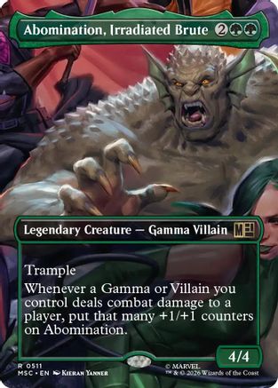Abomination, Irradiated Brute (Borderless) (MSC-511) - Commander: Marvel Super Heroes
