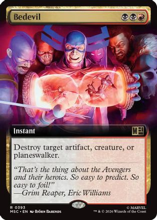 Bedevil (Extended Art) (MSC-393) - Commander: Marvel Super Heroes