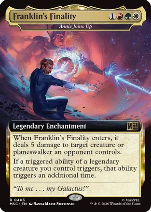 Franklin's Finality - Annie Joins Up (Extended Art) (MSC-403) - Commander: Marvel Super Heroes Foil