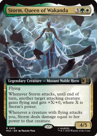 Storm, Queen of Wakanda (Extended Art) (MSC-418) - Commander: Marvel Super Heroes Foil