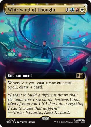 Whirlwind of Thought (Extended Art) (MSC-424) - Commander: Marvel Super Heroes Foil