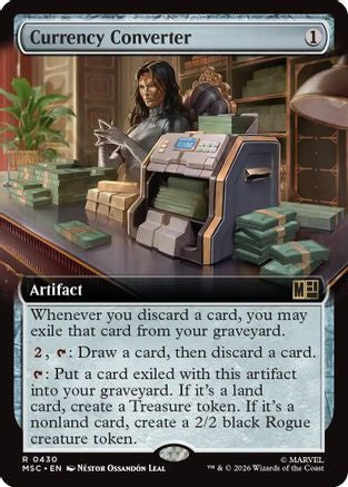Currency Converter (Extended Art) (MSC-430) - Commander: Marvel Super Heroes Foil