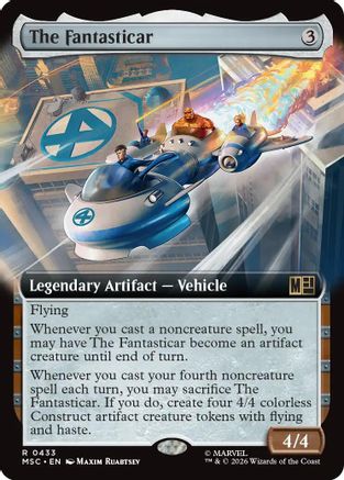 The Fantasticar (Extended Art) (MSC-433) - Commander: Marvel Super Heroes Foil