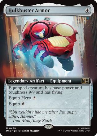 Hulkbuster Armor (Extended Art) (MSC-438) - Commander: Marvel Super Heroes Foil