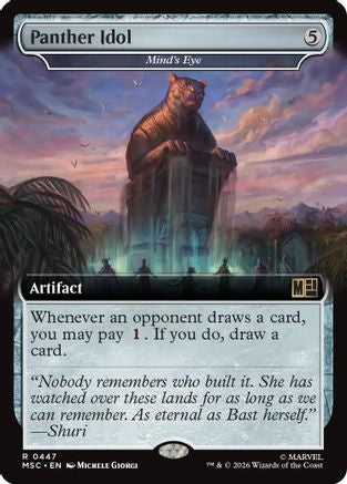 Panther Idol - Mind's Eye (Extended Art) (MSC-447) - Commander: Marvel Super Heroes Foil