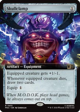 Skullclamp (Extended Art) (MSC-451) - Commander: Marvel Super Heroes Foil