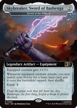 Skybreaker, Sword of Bashenga - Sword of the Animist (Extended Art) (MSC-452) - Commander: Marvel Super Heroes
