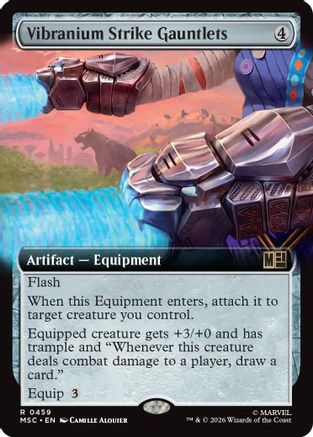 Vibranium Strike Gauntlets (Extended Art) (MSC-459) - Commander: Marvel Super Heroes Foil