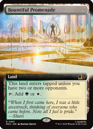 Bountiful Promenade (Extended Art) (MSC-461) - Commander: Marvel Super Heroes