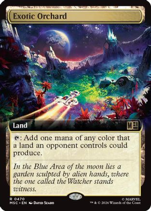 Exotic Orchard (Extended Art) (MSC-470) - Commander: Marvel Super Heroes Foil