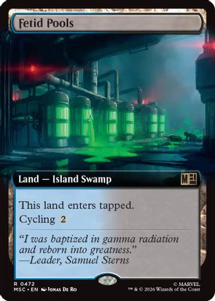 Fetid Pools (Extended Art) (MSC-472) - Commander: Marvel Super Heroes