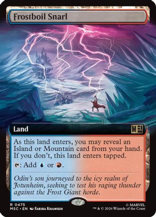 Frostboil Snarl (Extended Art) (MSC-475) - Commander: Marvel Super Heroes Foil