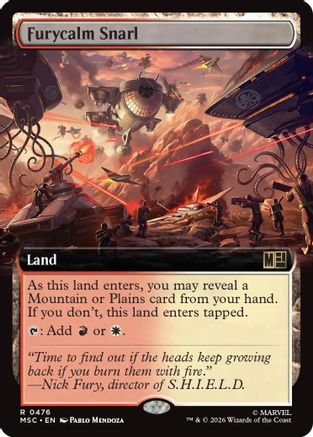 Furycalm Snarl (Extended Art) (MSC-476) - Commander: Marvel Super Heroes Foil