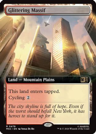 Glittering Massif (Extended Art) (MSC-478) - Commander: Marvel Super Heroes