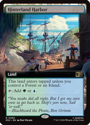 Hinterland Harbor (Extended Art) (MSC-480) - Commander: Marvel Super Heroes Foil