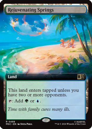 Rejuvenating Springs (Extended Art) (MSC-488) - Commander: Marvel Super Heroes Foil
