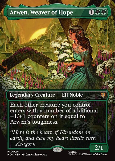 Arwen, Weaver of Hope (Borderless) (HOC 24) [The Hobbit Eternal]