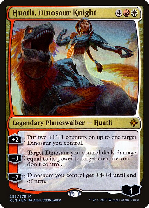 Huatli, Dinosaur Knight (XLN 285) [Ixalan]