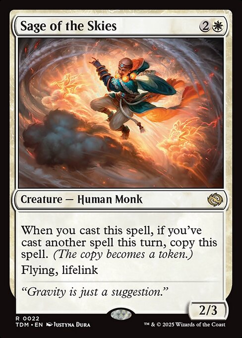 Sage of the Skies (TDM 22) [Tarkir: Dragonstorm]
