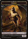 Zombie // Worm Double-Sided Token [Commander 2016 Tokens]