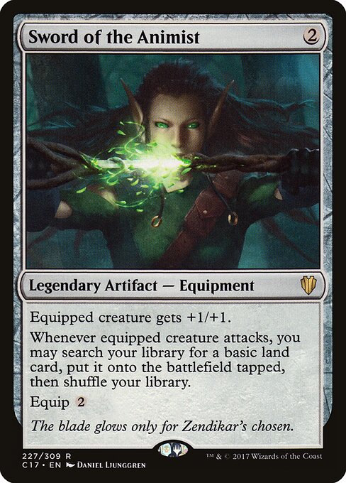 Sword of the Animist (C17 227) [Commander 2017]