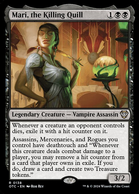 Mari, the Killing Quill (OTC 138) [Outlaws of Thunder Junction Commander]