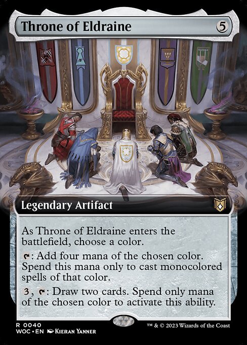 Throne of Eldraine (Extended Art) (WOC 40) [Wilds of Eldraine Commander]