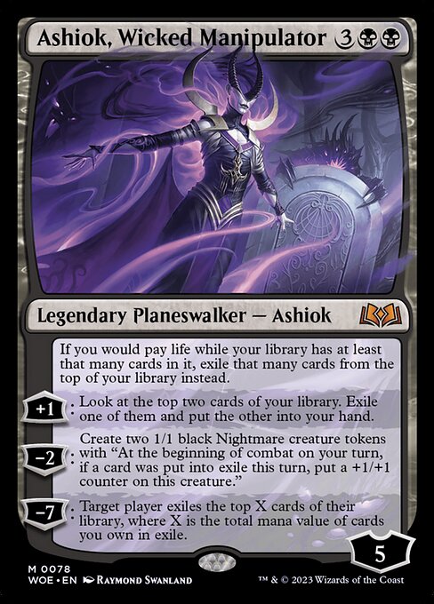 Ashiok, Wicked Manipulator (WOE 78) [Wilds of Eldraine]
