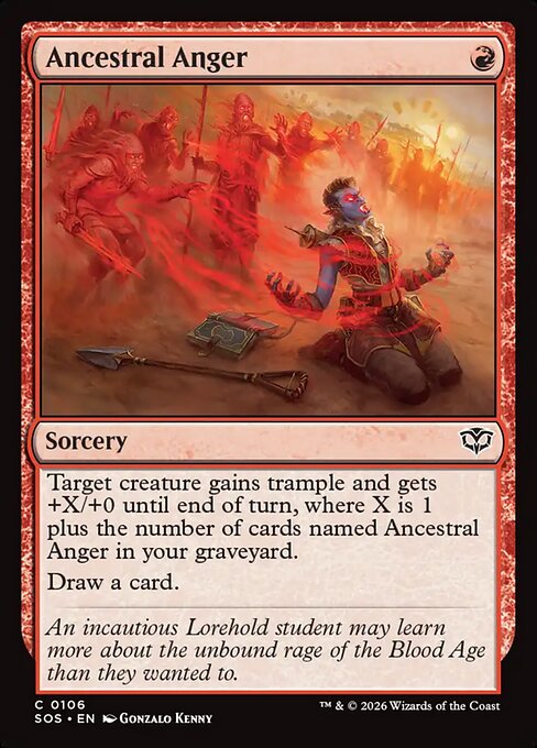 Ancestral Anger (SOS 106) [Secrets of Strixhaven]