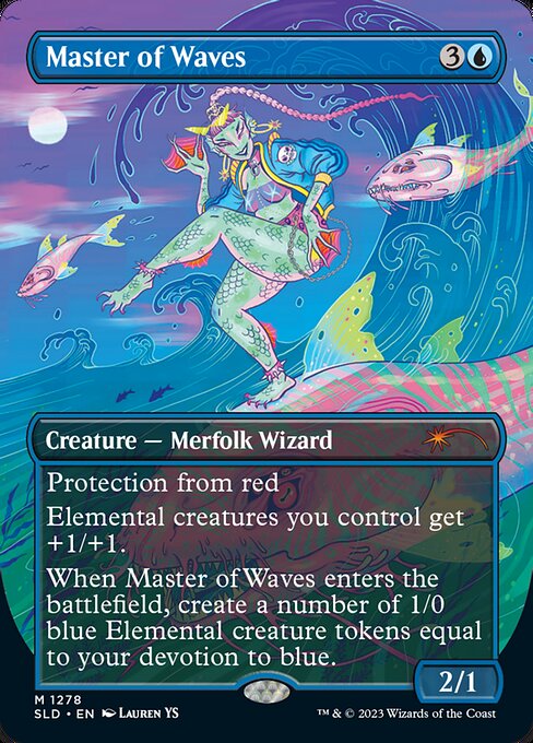 Master of Waves (Borderless) (SLD 1278) [Secret Lair Drop]