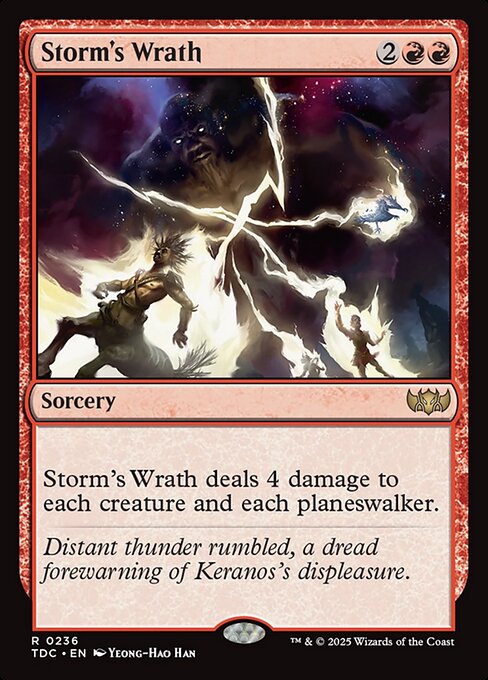 Storm's Wrath (TDC 236) [Tarkir: Dragonstorm Commander]