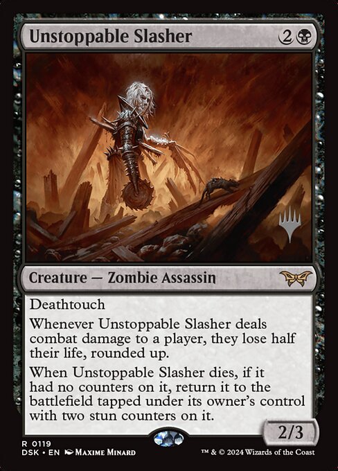 Unstoppable Slasher (PDSK 119p) [Duskmourn: House of Horror Promos]