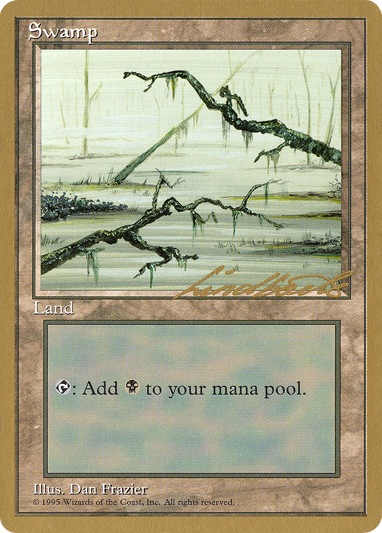 Swamp (ll370) (Leon Lindback) [Pro Tour Collector Set]