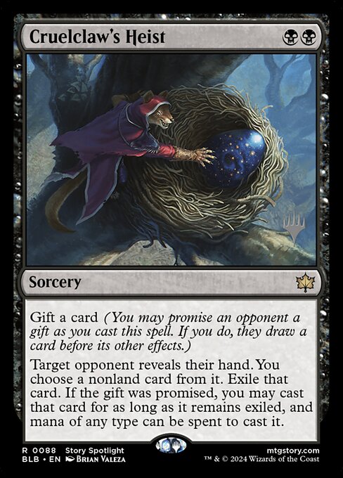 Cruelclaw's Heist (PBLB 88p) [Bloomburrow Promos]