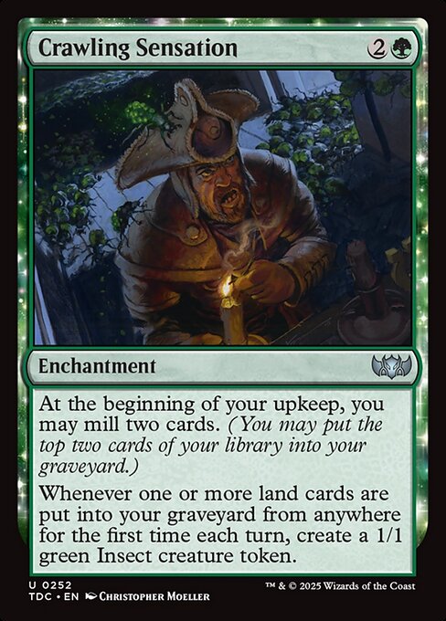 Crawling Sensation (TDC 252) [Tarkir: Dragonstorm Commander]