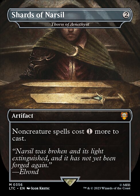 Shards of Narsil - Thorn of Amethyst (Borderless) (LTC 356) [Tales of Middle-earth Commander]