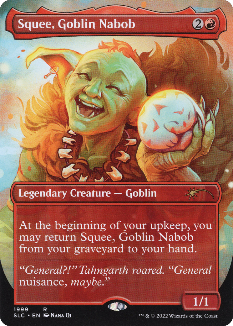 Squee, Goblin Nabob (Borderless) [Secret Lair Countdown Kit]