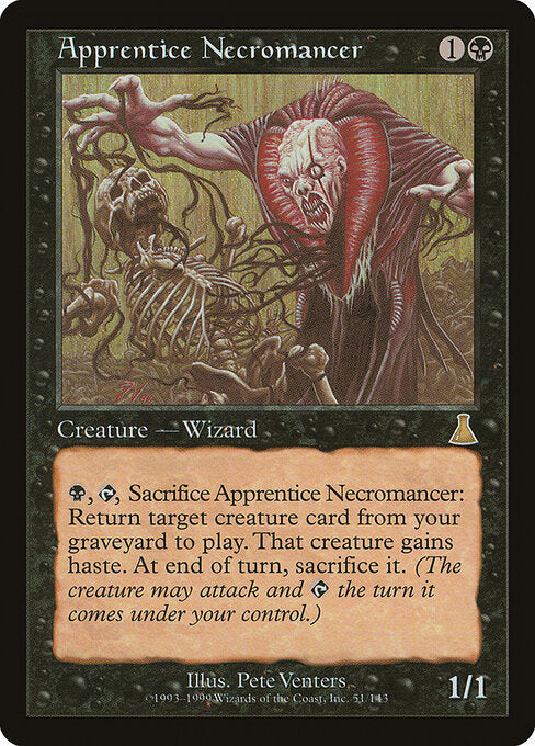 Apprentice Necromancer (UDS 51) [Urza's Destiny]
