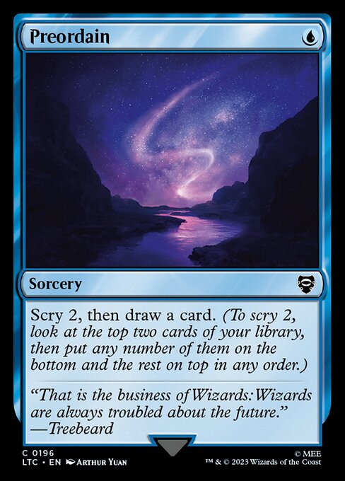 Preordain (LTC 196) [Tales of Middle-earth Commander]